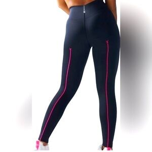 Savage X Fenty Rihanna Hotline High-Waist black Caviar Leggings Sz 1X